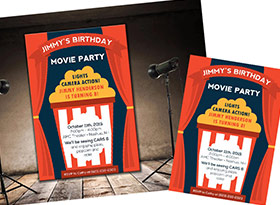 Movie Night Invitation