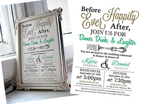 Wedding Rehearsal Invitation